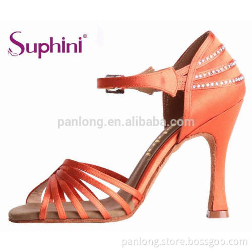 Orange Classic Salsa High Heel Dance Shoes 2017